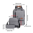 thumbnail image 3 of TopLLC Backpack Three Piece Set, Large Student Backpack, Suitable For School And Outdoor Travel, Computer Bag For Men And Women With Large Capacity, 3 of 3