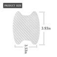thumbnail image 2 of 4PCS Car Door Handle Sticker, Carbon Fiber Anti-Scratches Car Door Cup Protector, Non-Marking Auto Door Handle Protective Film, Universal for Most Car Handles,Silver，68mm-85mm, 2 of 6
