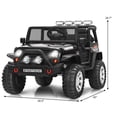 thumbnail image 2 of Costway Camion pour Enfants 12 V à Chevaucher, Voiture Électrique Télécommandée avec Lumières et Musique, Noir, 2 of 10