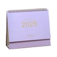 thumbnail image 2 of Meitianfacai 2025 Mini Desk Calendar Mini Standing Calendar 2025 Flip Calendar For Desk 2025 Standing Flip Desktop Calendar Desk Calendar Planner Office Calendar For Home, Purple, 2 of 6