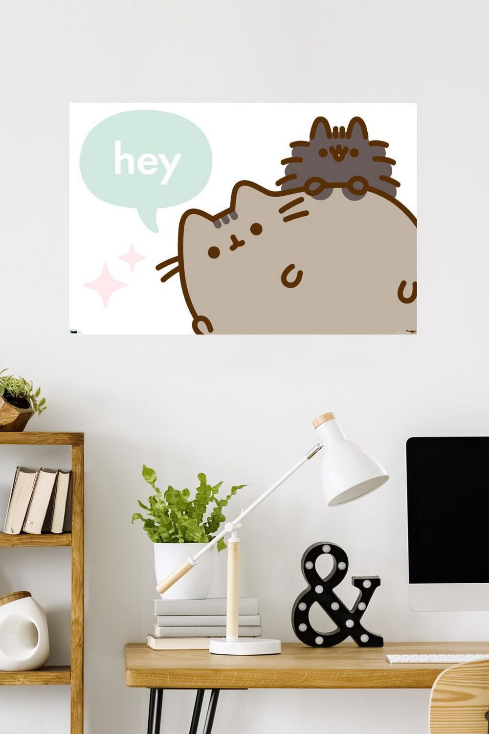 Pusheen - Hey Wall Poster, 22.375" x 34"
