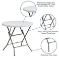 thumbnail image 3 of Bowery Hill Table Pliante Ronde en Granit de 32 Pouces, Blanche, 3 of 7