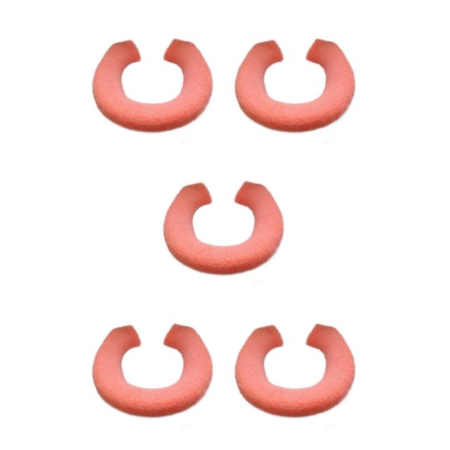 Transemion Durable Bathroom Pad Tear-resistant And U/O Shape Options Wear-resistant Orange 5Set