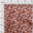 thumbnail image 2 of oneOone Viscose Chiffon Orange Fabric Abstract Floral Sewing Craft Projects Fabric Prints By Yard 42 Inch Wide, 2 of 5