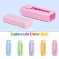 thumbnail image 1 of RKSTN Pastel Colorsful Erasers, Eraser with Cover and Roller, Pencil Eraser Without Leaving Marks And Reducing Scraps, 1 of 4