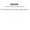 thumbnail image 2 of CMX Rear Ceramic Disc Brake Pads CMX-D2025 for Car 2016-2019 Buick Envision with 288mm Diameter Rotor, 2 of 9