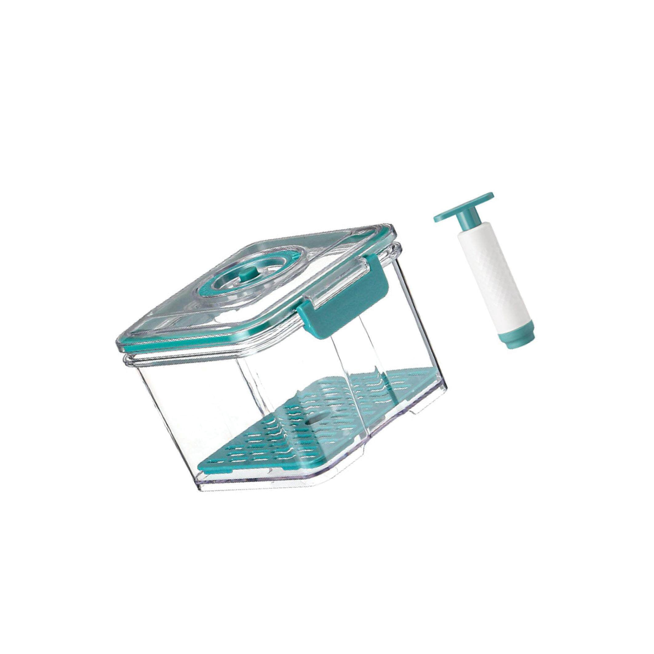 Food Storage for Vacuum Sealer Rectangle Organizer Plastic Vacuum Container Plastic Food Storage Container Green 1.5L