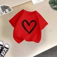 thumbnail image 5 of WEAIXIMIUNG T-Shirts de Sport Enfants Fille Mignonne Graphique Col Rond Manches Courtes Tee Été Décontracté T-Shirt 100, 5 of 5