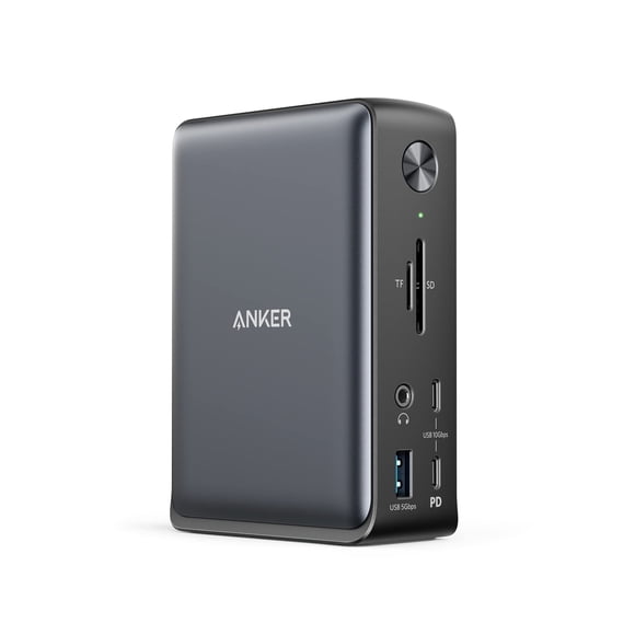 Anker Docking Station, Anker 575 USB-C Docking Station (13-in-1), 85W Charging for Laptop, 18W Charging for Phone, Triple Display, 4K HDMI, 10 Gbps USB-C and 5 Gbps USB-A Data, Ethernet, Audio, SD 3.0