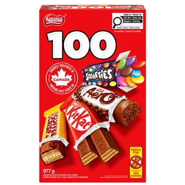 NESTLE KITKAT, AERO, SMARTIES, COFFEE CRISP, mini-barres et friandises