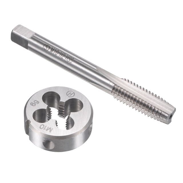 Unique Bargains Metric Tap and Die Set Machine Thread Screw Tap with Round Die M10 x 1.5mm