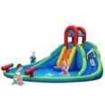 thumbnail image 1 of Costway Inflatable Bounce House Kids Water Splash Pool Dual Slides Climbing Wall, 1 of 10