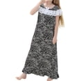 thumbnail image 1 of Vêtements de Nuit pour Enfants en Bas Âge Robe Douce Chemises de Nuit Grande Épaule en Dentelle Col Rond Maxi Vêtements de Nuit une Pièce Ensemble de Vêtements pour Bébé 150, 1 of 6