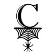 thumbnail image 2 of Spider Halloween Decoration Hang Tag Set with 26 Iron Letters 5.3 cm x 9 cm, Black Rope Included, 2 of 4