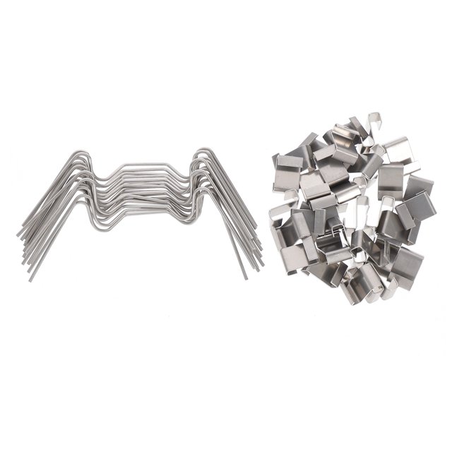 100 Pcs Vitrage de Serre avec Clip de Fil Serre avec Clip de Fixation de Vitre