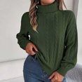 thumbnail image 1 of Qertyioot Tricoté Sweaters pour les Femmes, Mode Femmes Manches Longues Noël Col Rond Tendance en Vrac Tops Blouse Pull, 1 of 4