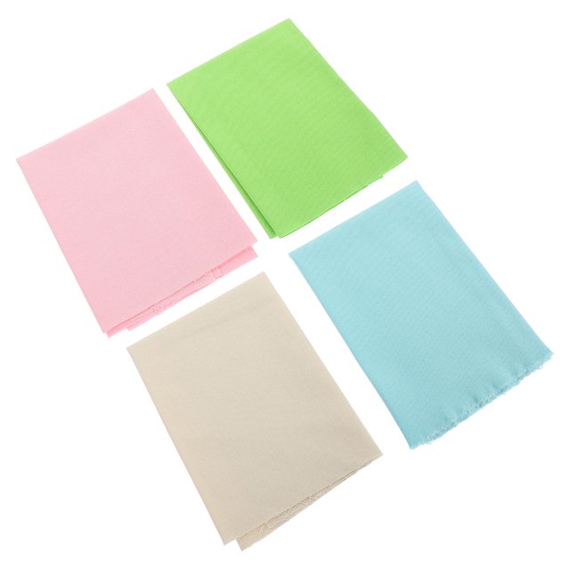 IFANLANDOR 4pcs Diy Cross Stitch Fabric Cotton Linen Material For Embroidery And Soft For Sewing Craft Projects