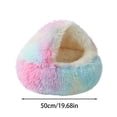 thumbnail image 2 of Winter Warm Semi Enclosed Pet Bed for Indoor Use with Lined and Cozy Protective Design, 2 of 3