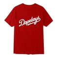 thumbnail image 1 of T-shirt à Manches Courtes pour Homme, Coupe Ample, Col Rond, Imprimé de Lettres, Décontracté et Populaire, 1 of 4