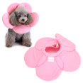 thumbnail image 3 of Pet Recovery Collar, Adjustable Soft Cone Collar For Dogs And Cats, Cute Sun Flower Shape Sponge Neck Collars For Anti Bite And Lick, Wound Healing, Does Not Block Vision E-Collar, 3 of 8