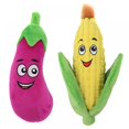 thumbnail image 1 of 2Pcs Plush Dog And Cat Plush Stuffed Vegetable Toy With Squeak Pet Toy, 1 of 7