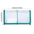 thumbnail image 3 of EGNMCR Closet Organizers and Storage, B6 Bill Accordion Bag 13 Compartments Financial VAT Invoice Receipt Bag Transparent Waterproof File Classification Folder Pla stic document classification folder, 3 of 6