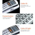thumbnail image 3 of letairis For FSK/DTMF System Caller ID Wall-mounted Fixed Telephone Small Household Extension Caller ID Wall Landline Telephone for Hotel Desk Putting, 3 of 5