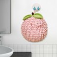 thumbnail image 4 of Towels for Bathroom,Fuzzy Ball Hand Towel with Hanging Loop for Bathroom Cute Fruit Decorative Ball Towel Soft Absorbent Ball Towel Sets for Kitchen Bathroom,Hand Towels for Bathroom, 4 of 5