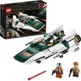 thumbnail image 1 of LEGO Star Wars: The Rise of Skywalker Resistance A Wing Starfighter 75248 Advanced Collectible Starship Model Building Kit (269 Pieces), 1 of 7