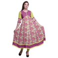 thumbnail image 1 of Bimba Kurti Longue Imprimée pour Femmes Robe Anarkali Indienne Haut Tunique Décontracté, 1 of 5