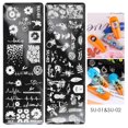 thumbnail image 1 of Plaques de Estampage pour Ongles Design Visage Humain Multiples Images Art de Manucure Solide Plaque d'Impression en Acier Inoxydable pour Fille, 1 of 8
