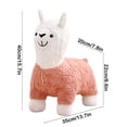 thumbnail image 3 of LSLJS Upholstered Stool Lamb's Fleece Fabric Footrest Change Shoe Footstool Wood Multifunctional Sofa Tea Stool for Living Room Bedroom Porch Polyester Shoe Bench, 3 of 6