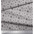 thumbnail image 3 of Soimoi Velvet Fabric Snowflake Artistic Decor Fabric Printed Yard 58 Inch Wide, 3 of 3
