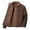 Coffee, variant on Lovzfmll Men's Suede Sherpa Jacket, Thickened Fleece Lining, Lapel Collar Zip Front, Long Sleeve Warm Coat, Winter Jackets for Men