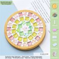 thumbnail image 1 of RKSTN Kitchen Utensils Set Kitchen Essentials Crafts Mosaicss Tile Set Wooden Cup Mats Mixed Color Mosaicss Set Crafts Pack 6ml Kitchen Decor, 1 of 5