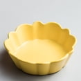 thumbnail image 2 of Qeeadeea Petit Plat Rond de Cuisson, Ensemble de 2, Moule à Tarte en Céramique Coloré, Plat à Tarte Rond, Vaisselle de Couleur Morandi - Jaune - 15x15x4,5 cm, 400 ml, 2 of 7