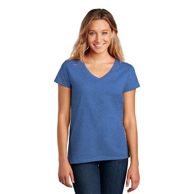 District T-Shirt Col en V pour Femmes DT8001