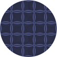 thumbnail image 1 of Ahgly Tapis Rond Lavable en Machine Intérieur Transitionnel Violet Pervenche Profond, 4 Pieds Rond, 1 of 7