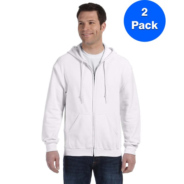 Gildan Sweat à Capuche Zippé Intégral pour Hommes - G186 (Lot de 2)