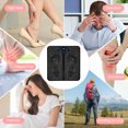 thumbnail image 4 of Portable Foldable EMS Foot & Leg Circulation Massager Mat - 19 Intensity Levels, 8 Vibration Modes with Remote Control, USB Rechargeable, Soft Yoga Mat Leather Surface, Lightweight 64g, Black,, 4 of 6