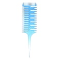 thumbnail image 1 of Graflsoa Tri-Sided Hair Styling Comb for Highlighting and Sectioning - Durable Plastic Hair Dye Tool in Blue, Ergonomic Design for Professional Salon Use, 1 of 6