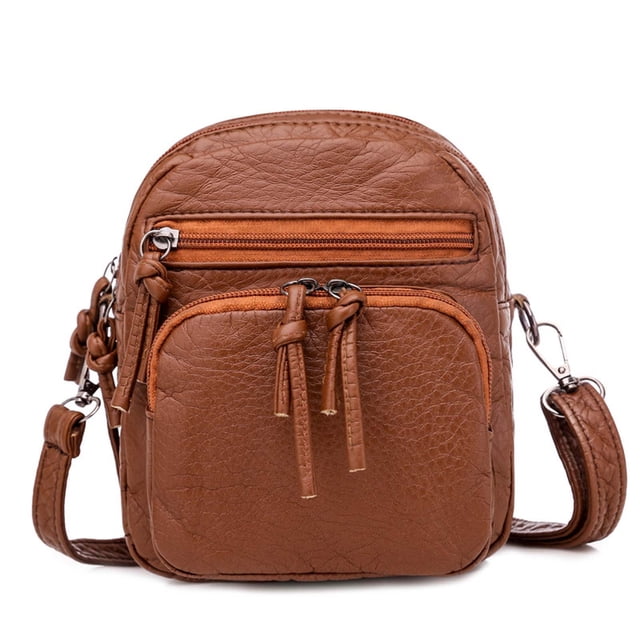 QTOCIO Shoulder Bag Mini Small Bag Multi-compartment Large Screen Cell Phone Bag Women' Cell Phone Bag Coin Purse