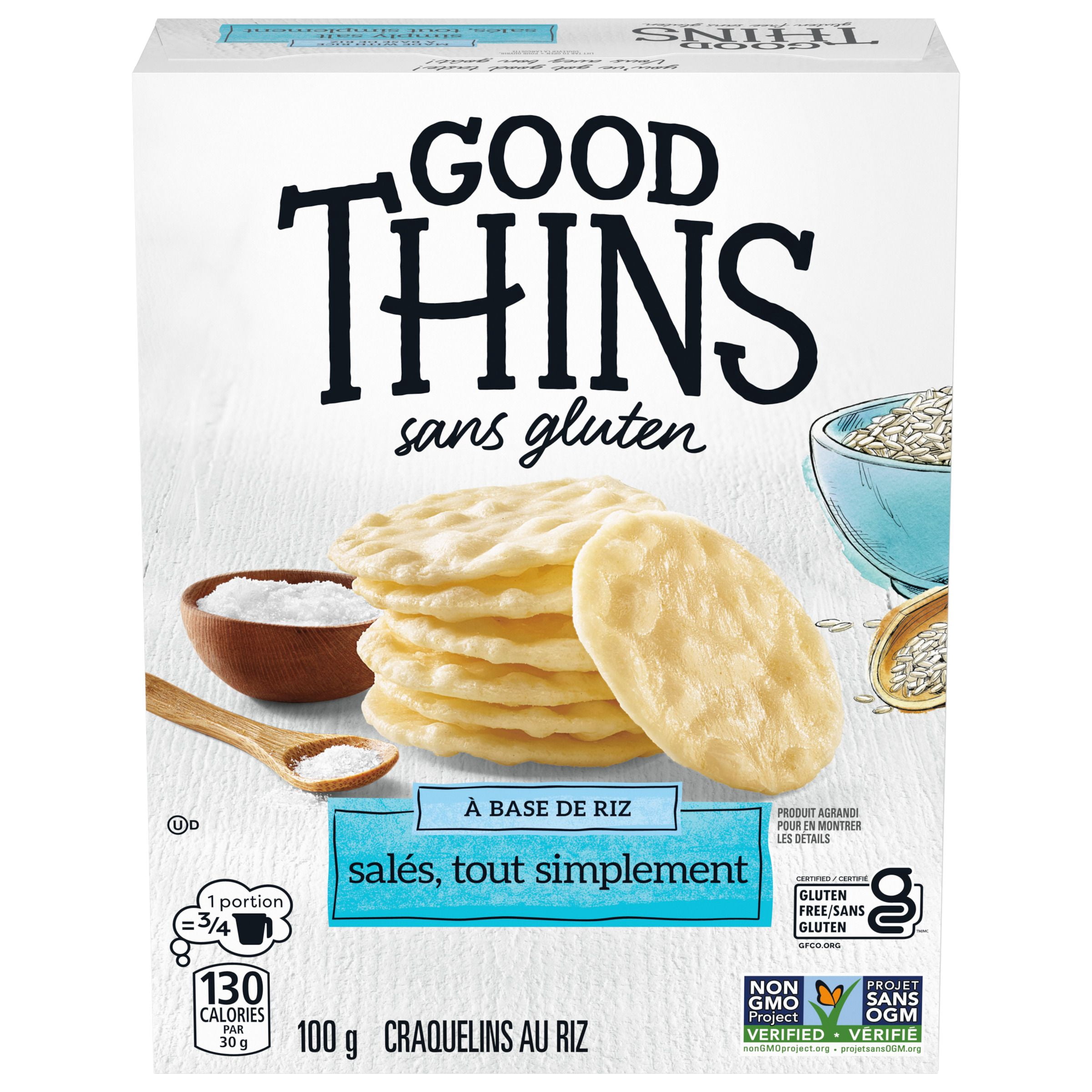 Good Thins, Simply Salt, Gluten Free, Rice Crackers