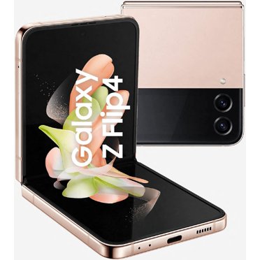 Remis à Neuf Samsung Galaxy Z Flip4 5G - 128 Go – Or Rose – Appareil Photo Arrière Double 12MP et avant 10MP - Téléphone Intelligent Entièrement Déverrouillé - Excellent État