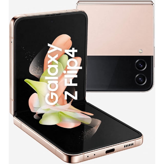 Refurbished Samsung Galaxy Z Flip4 5G - 256GB – Pink Gold – 12MP Dual Rear & 10MP Front Camera - Fully Unlocked Smartphone - Excellent Condition