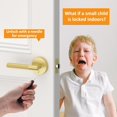 thumbnail image 4 of Poignées de Porte Mates Intérieures Moletées Intimité Poignées de Porte Levier de Porte Robuste pour Chambre Ou Salle de Bain Réversible Sans Clé pour Portes Gauche Droite AM, 4 of 7