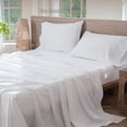 thumbnail image 2 of Bedding Sheet Set Washed Cotton Linen Like Textu Breathable Durable Soft Comfy (Dark Orange Queen), 2 of 6