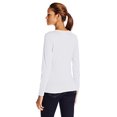 thumbnail image 2 of Hanes T-Shirt Col Rond à Manches Longues pour Femmes, 2TG, Blanc, 2 of 3