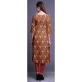 thumbnail image 2 of Bimba Robes Longues Droites pour Femmes Imprimées Manches 3/4 Vêtements Indiens, 2 of 6
