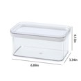 thumbnail image 3 of LSLJS Airtight Cereal Storage Container with Lids, Clear 0.9L Airtight Kitchen Food Storage Container for Grain, Sugar, Flour, Rice, Nut, Snacks, Storage Tank, 3 of 7